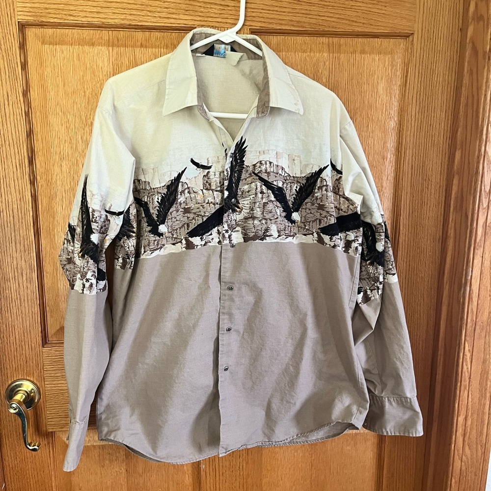 Vintage Brooks & Down Western Pearl snap shirt
